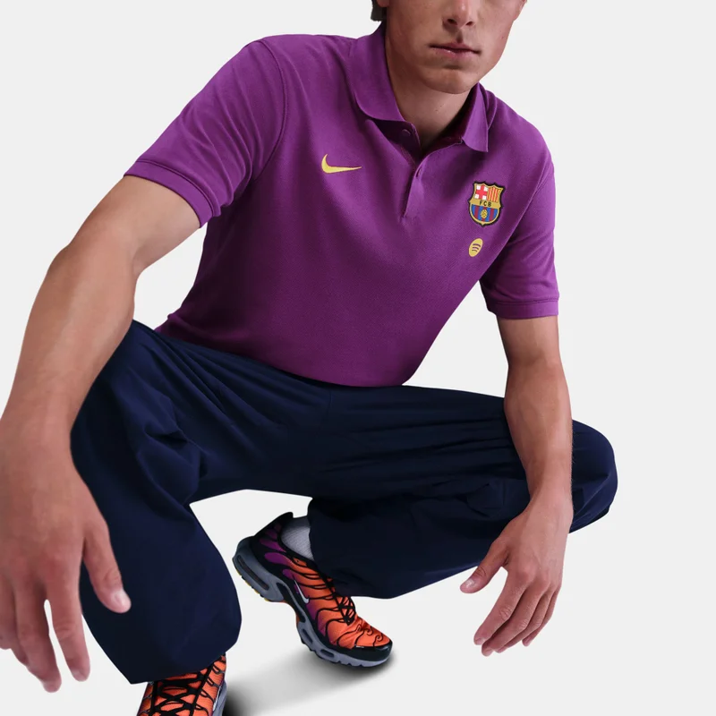 Nike Purple Men's FC Barcelona The Polo Football Polo Shirt for Men | Best Price UAE