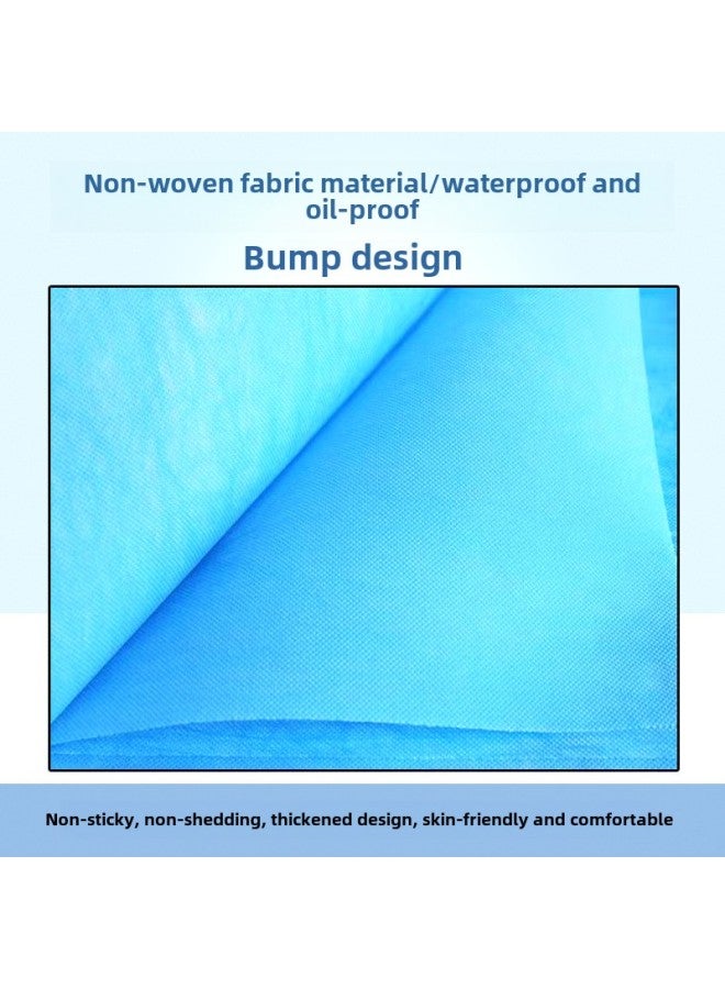 إسكدنيا ملاءات سرير للاستخدام مرة واحدة لصالونات التجميل مقاومة للماء والزيت سميكة قابلة للتنفس ملاءات سرير تجميل بالجملة ذات فتحات متقاطعة للتدليك - اللون: أزرق بدون وجه - المواصفات: 80*180 مقاومة للماء وا - Image 5