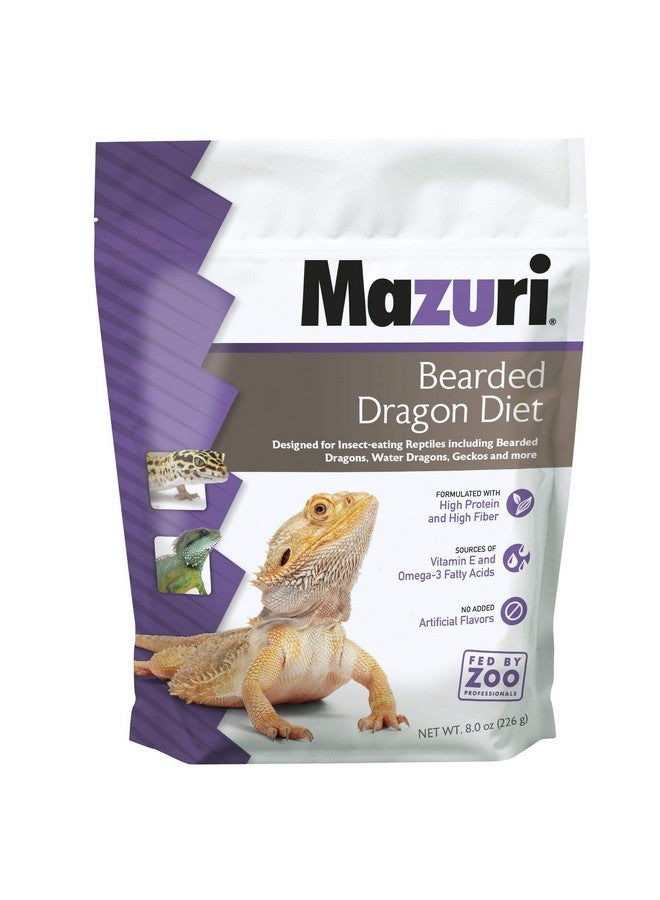 Mazuri | Bearded Dragon Food  Insect Portion Of A Complete Diet | 8 Ounce (8 Oz) Bag - Image 1