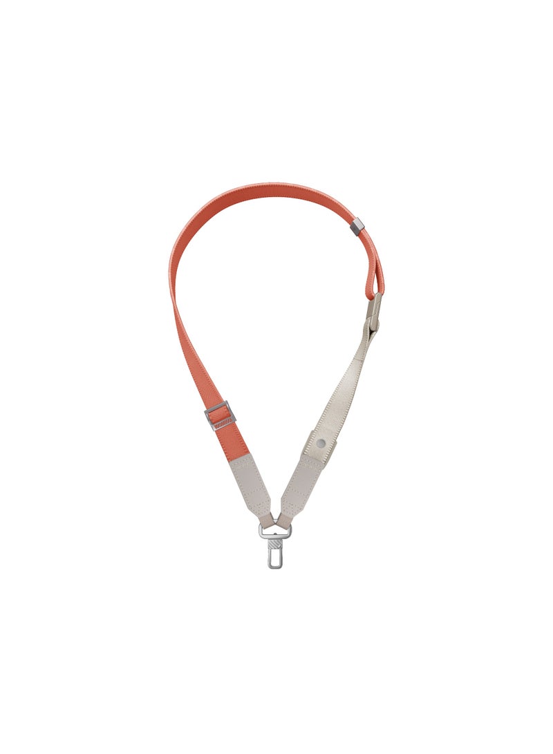 UNIQ VISTA DUO 2-IN-1 LANYARD AND HAND STRAP - TERRACOTTA (TERRACOTTA/BEIGE)
