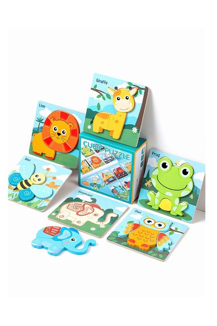 DURKU Cute Animal Jigsaw Puzzle Toy for Girls Age 3+ - Perfect Birthday Gift for Baby - Image 1