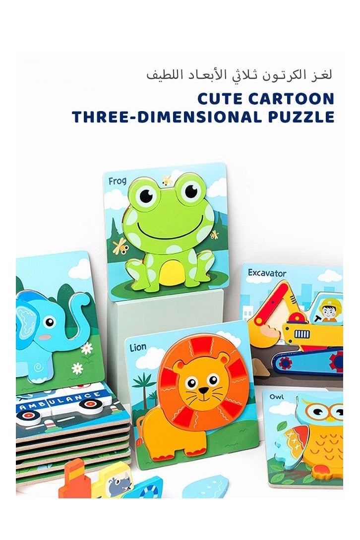 DURKU Cute Animal Jigsaw Puzzle Toy for Girls Age 3+ - Perfect Birthday Gift for Baby - Image 2