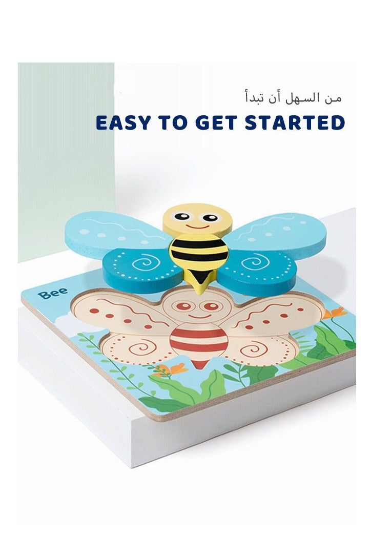 DURKU Cute Animal Jigsaw Puzzle Toy for Girls Age 3+ - Perfect Birthday Gift for Baby - Image 3