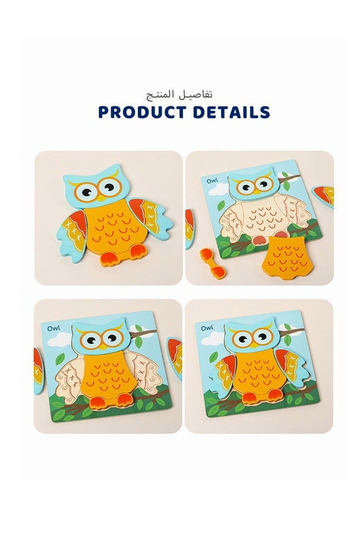 DURKU Cute Animal Jigsaw Puzzle Toy for Girls Age 3+ - Perfect Birthday Gift for Baby - Image 4