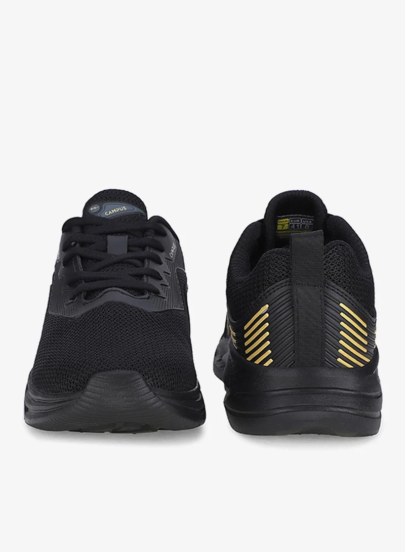 كامبس Men Ivan Die Cut Eva Lace-Up Running Shoes-Black