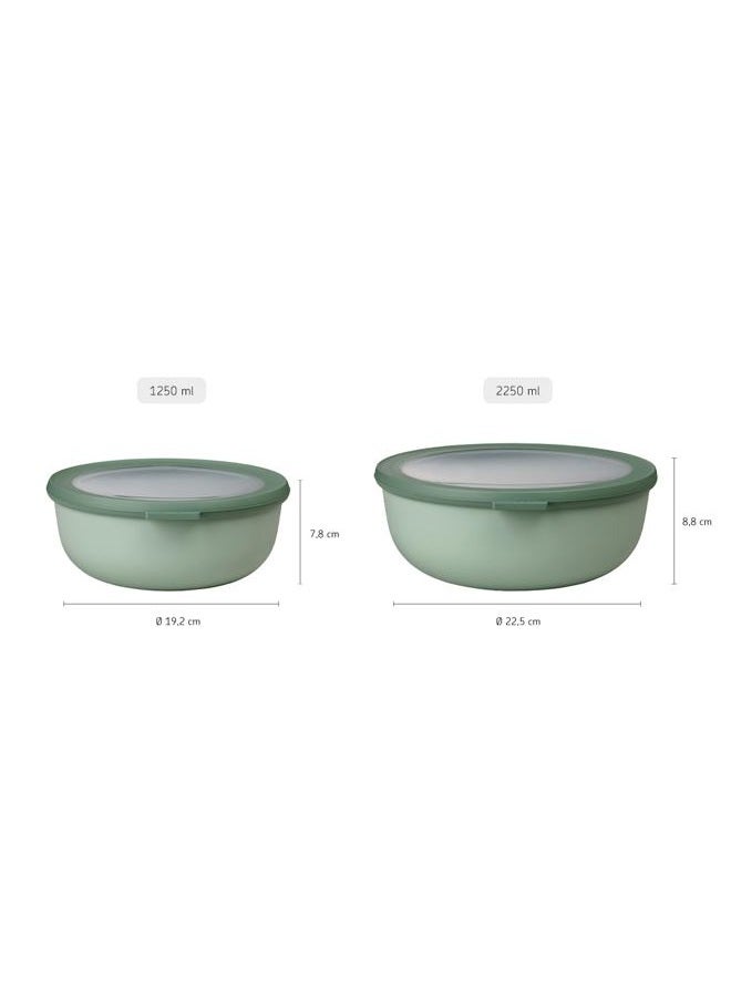 Mepal Multi Storage Bowl Cirqula Round 1.25 Liter Nordic White - Image 3