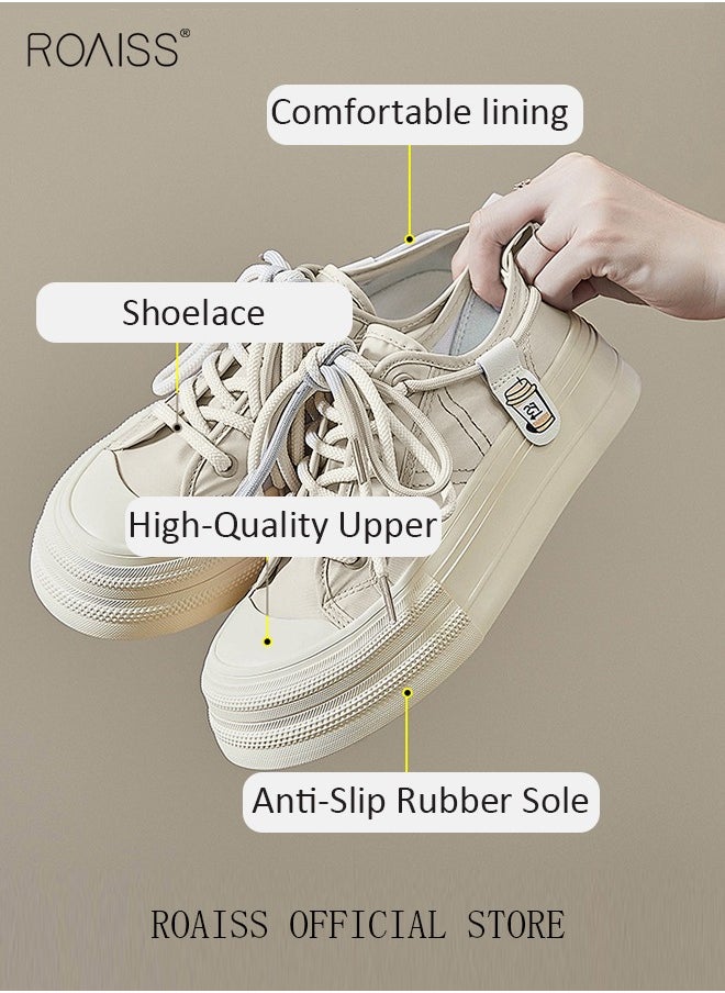 Women Casual Sneakers Versatile for Daily Use Flat and Comfortable Long Lace Design Lightweight and Breathable Non Slip Large Sole for Women - pzsku/Z4405124780A681BD8A93Z/45/_/1729047359/7bb96554-8cda-4e25-a35e-6e8d1b7d028f