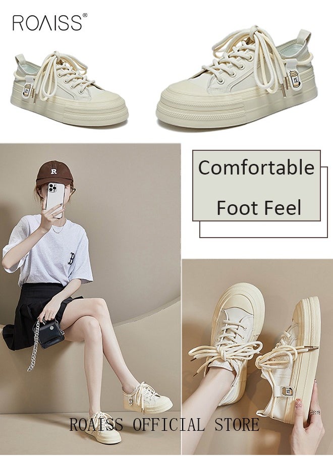 Women Casual Sneakers Versatile for Daily Use Flat and Comfortable Long Lace Design Lightweight and Breathable Non Slip Large Sole for Women - pzsku/Z4405124780A681BD8A93Z/45/_/1729047361/3952d4fd-7378-4e11-a958-d59b4cdf3500