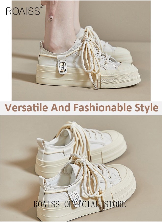 Women Casual Sneakers Versatile for Daily Use Flat and Comfortable Long Lace Design Lightweight and Breathable Non Slip Large Sole for Women - pzsku/Z4405124780A681BD8A93Z/45/_/1729047362/f8e7ffcc-a05d-4e7a-a899-37d33e2f7edd