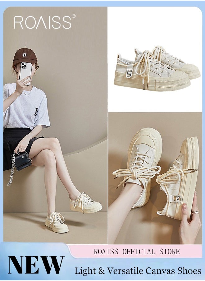 Women Casual Sneakers Versatile for Daily Use Flat and Comfortable Long Lace Design Lightweight and Breathable Non Slip Large Sole for Women - pzsku/Z4405124780A681BD8A93Z/45/_/1735200351/b9a96b38-4a61-4618-9ed1-4752a306d2eb