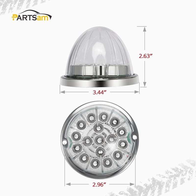 Partsam Dual Revolution Red/Green 17 LED Watermelon Light for Trucks - Image 5
