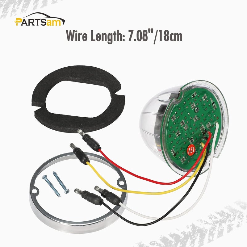 Partsam Dual Revolution Red/Green 17 LED Watermelon Light for Trucks - Image 4