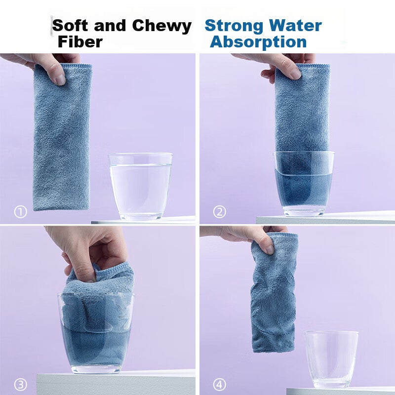 CHAHUA Cleaning Cloth, Dishwashing Cloth 35*35cm 3-Pack, Degreasing Scouring Pad, Kitchen Cloth, Dishwashing Towel, Soft And Thick - Image 5