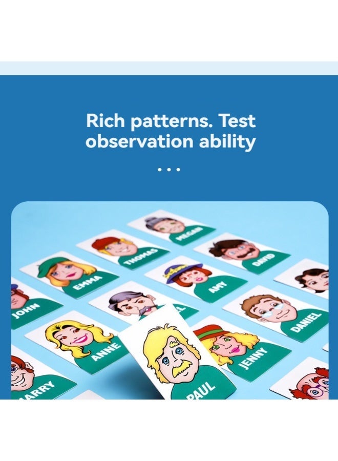 لعبة كلاسيكية من "من يكون؟" – ألواح تخمين تفاعلية للعائلة مع عداد تسجيل النقاط، لتطوير المنطق والاستنتاج للأطفال والكبار - Image 4