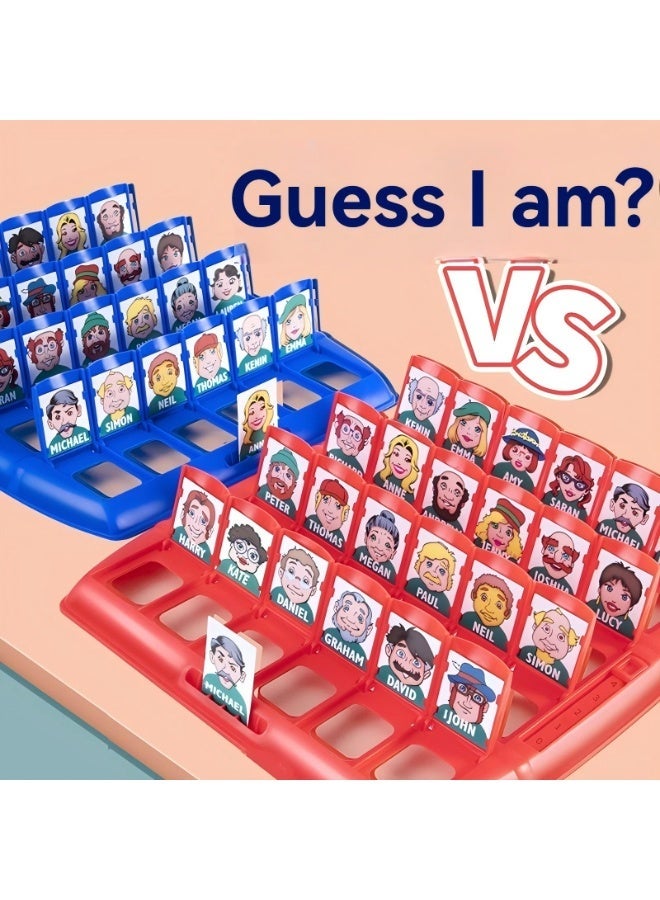 لعبة كلاسيكية من "من يكون؟" – ألواح تخمين تفاعلية للعائلة مع عداد تسجيل النقاط، لتطوير المنطق والاستنتاج للأطفال والكبار - Image 1