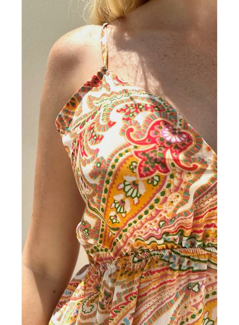 Alorabella Scarlett Paisley Maxi - Orange  - Image 4