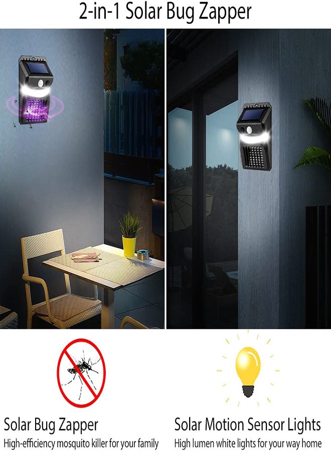 Upgraded Solar Mosquito Zapper for Outdoor Use, Intelligent Sensor Garden Wall Lamp with 10W Waterproof LED, Effective Fly Trap for Gardens and Patios (1 Piece) - Image 4