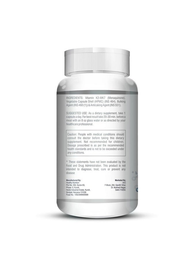 ANC Vitamin K2 Mk-7- Support Bone & Heart Health - 55Mcg - (90 Capsules)  - Image 2