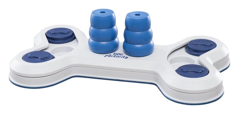 TRIXIE Flip Bone Strategy Game Beginner Dog Puzzle Level 1 Activity Treat Toy Interactive Play Enrichment for All Breeds - Image 1