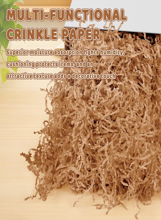 Resflyar 1 LB Crinkle Cut Paper Shred Filler, Brown Crinkle Shredded Paper for Gift Wrapping Basket Filling, Handmade Decoration, Birthdays, Weddings, Anniversaries, and All Occasions - Image 4