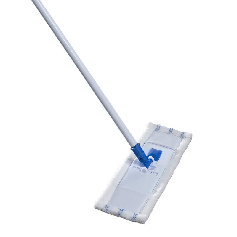 Mr Clean MachineWashable Microfiber WetDry Mop WhiteBlue