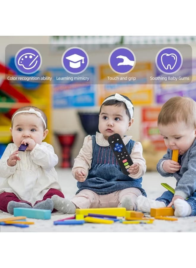 Silicone Baby Teething Toy Remote Control Shape Chew Toy for Babies , Teether Relief Baby Toys for Infants TV BPA Free - Image 5
