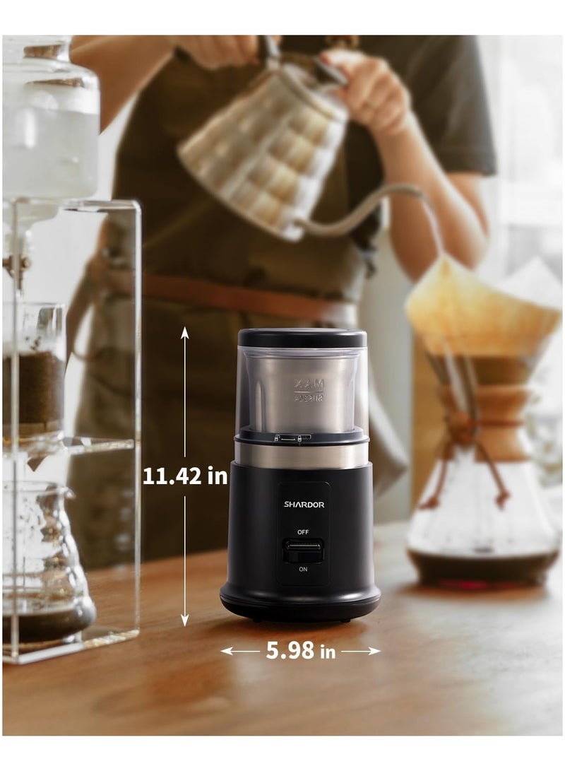 SHARDOR One Touch Electric Coffee Grinder, For Coffee Bean Spices and Seeds with 1 Removable Stainless Steel Bowl, Dry Grinder - Image 4