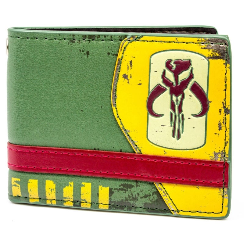Star Wars - Mandalorian Green Faux Leather Bi-Fold Wallet 3 x 2in - Image 2
