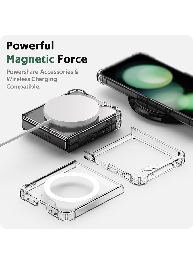 Magnetic Case for Samsung Galaxy Z Flip 6 Compatible with MagSafe Wireless Charging, Shockproof Phone Bumper Cover Labubu (9)