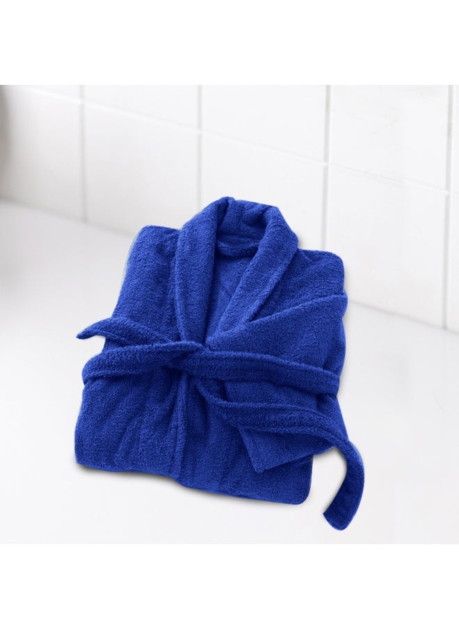 Rest - Terry Bathrobe With Pockets Blue Xxl Hotel Luxury Loungewear Cotton Soft And Absorbent Comfortable After Shower Bathrobe Fade Resistant For Men And Women One Size Fits All 45X30X65Cm - Image 1