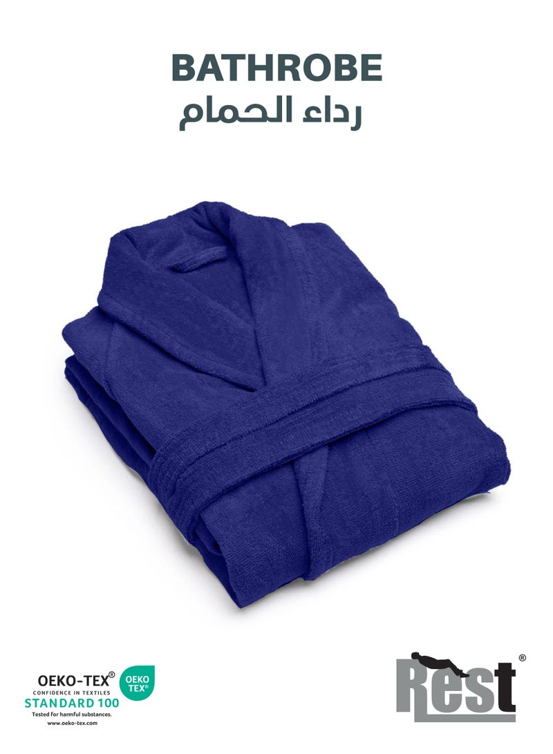 Rest روب استحمام تيري مع جيوب أخضر نعناعي XXL فندق فاخر ملابس مريحة قطنية ناعمة وامتصاصية مريحة بعد الاستحمام روب مقاوم للتلاشي للرجال والنساء مقاس واحد يناسب الجميع 45x30x65 سم - Image 1