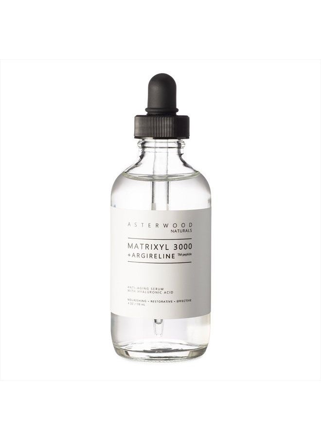 Asterwood Naturals - Asterwood Matrixyl 3000 + Argireline + Hyaluronic Acid Organic Serum for Face; Anti-Aging Face Serum, Anti-Wrinkle Serum, Facial Skin Serum Skin Care Products, 118ml/4 oz - Image 1