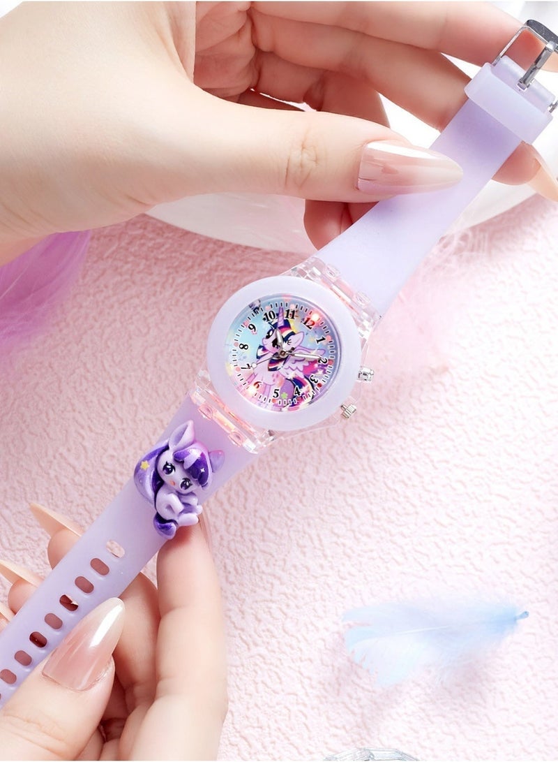 Haoyou 3Pcs Kids Watches,3D Lovely Cartoon Digital Sport Watch Silicone Wristwatches Best Gift for 3-11 Year Old Girls Boys,Time Teaching Easy to Read Time Clearly at Night - Image 5