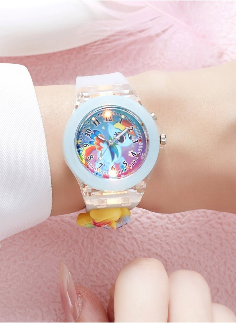Haoyou 3Pcs Kids Watches,3D Lovely Cartoon Digital Sport Watch Silicone Wristwatches Best Gift for 3-11 Year Old Girls Boys,Time Teaching Easy to Read Time Clearly at Night - Image 4