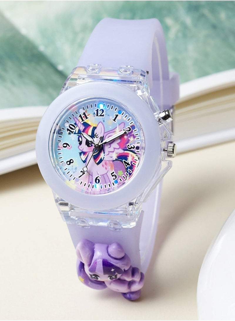 Haoyou 3Pcs Kids Watches,3D Lovely Cartoon Digital Sport Watch Silicone Wristwatches Best Gift for 3-11 Year Old Girls Boys,Time Teaching Easy to Read Time Clearly at Night - Image 2