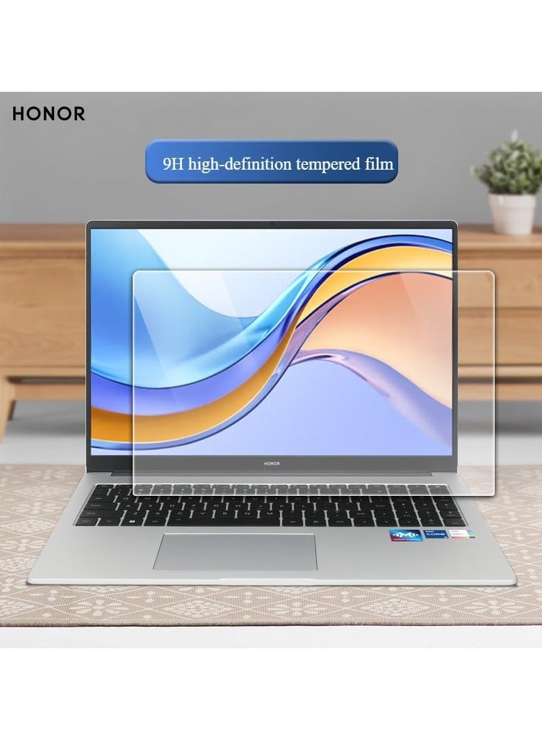 عام واقي شاشة متوافق مع جهاز Honor MagicBook X16 Plus 2024 2024، فيلم واقي متوافق مع جهاز Honor MagicBook X16 Plus 16 بوصة، فيلم واقي شفاف كريستالي 9H HD زجاج مقوى - Image 2