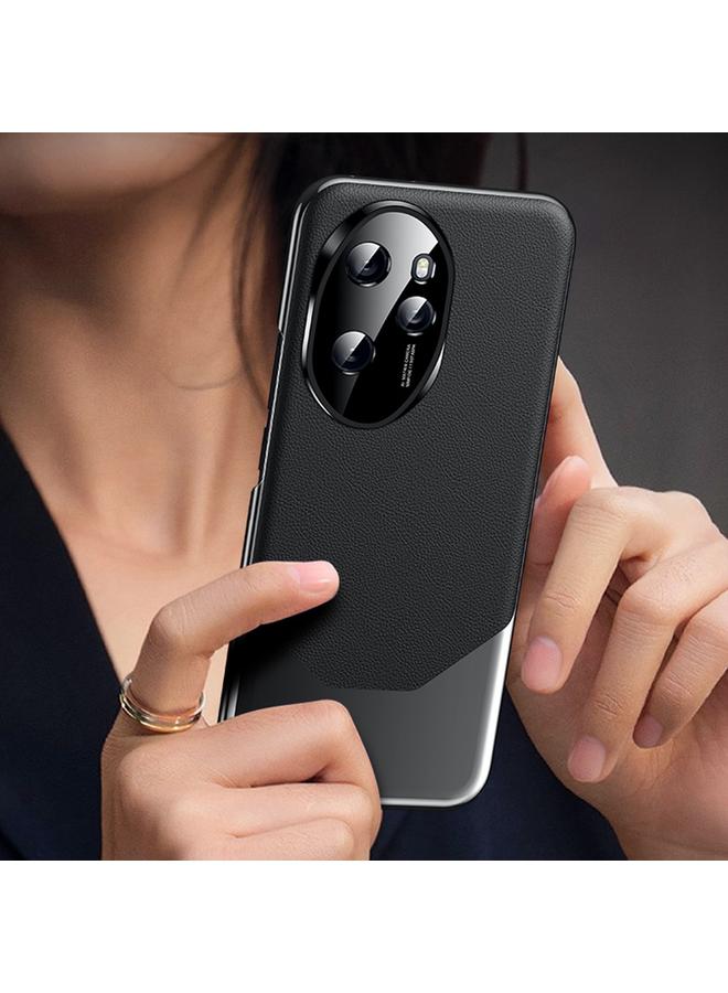 اس-توب جراب لهاتف Honor 100 مصنوع من الجلد الصناعي بتصميم فريد مطلي بالكهرباء - Image 3