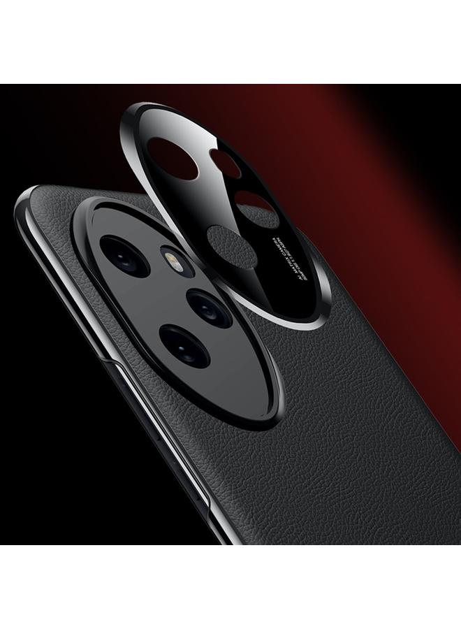 اس-توب جراب لهاتف Honor 100 مصنوع من الجلد الصناعي بتصميم فريد مطلي بالكهرباء - Image 5