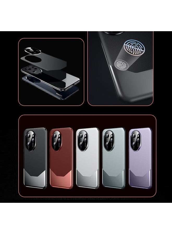 اس-توب جراب لهاتف Honor 100 مصنوع من الجلد الصناعي بتصميم فريد مطلي بالكهرباء - Image 2