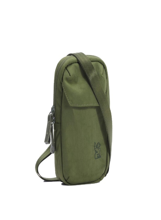 Chrome Industries Logan Pouch – Lightweight Purse with Removable Strap, Zipper Closure, & Internal & External Pockets – Perfect for Travel & Everyday Carry – 1L, Moss