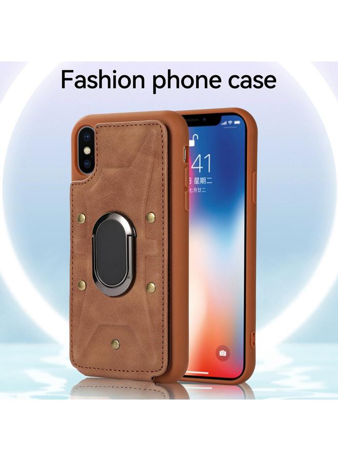 اس-توب جراب لهاتف iPhone XS Max مزود بحلقة مدرعة وغطاء خلفي للهاتف - Image 2