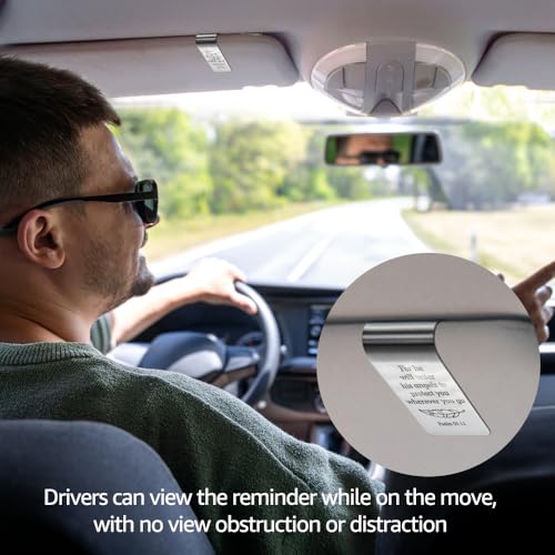 PUVOXHO for He Will Order His Angels to Protect You Wherever You Go Engraved Stainless Steel Car Visor Clip, Psalm 91:11 Sign, Funny Religious Gifts for Women Men Family Friend, New Driver Gifts - Image 5
