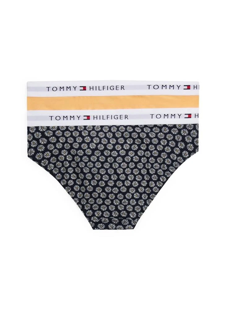 TOMMY HILFIGER Kids 2 Pack Stripe Logo Band Bikini