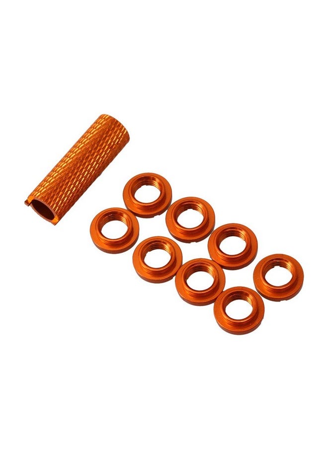 Mxfans 8Pcs Switch Nuts Orange Rc Transmitter Remote Switch Nuts  - Image 1