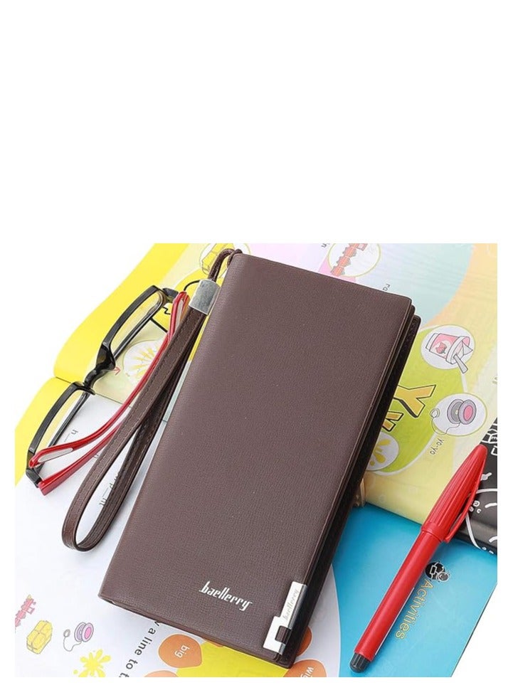 baellerry Wallet for Money and Cards - Multiuse - Unisex - Brown color - Image 3