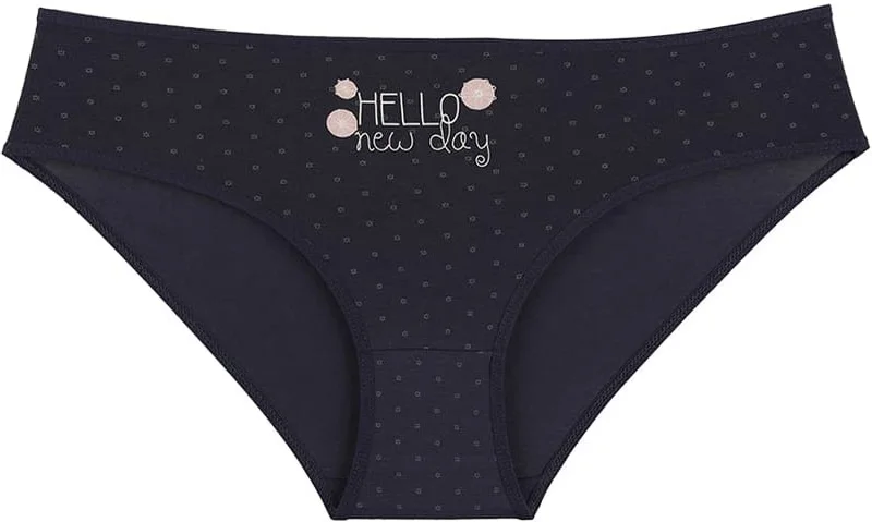 دونيلا 10 Pcs Women's Color Printed High Waist Panties - 311162B