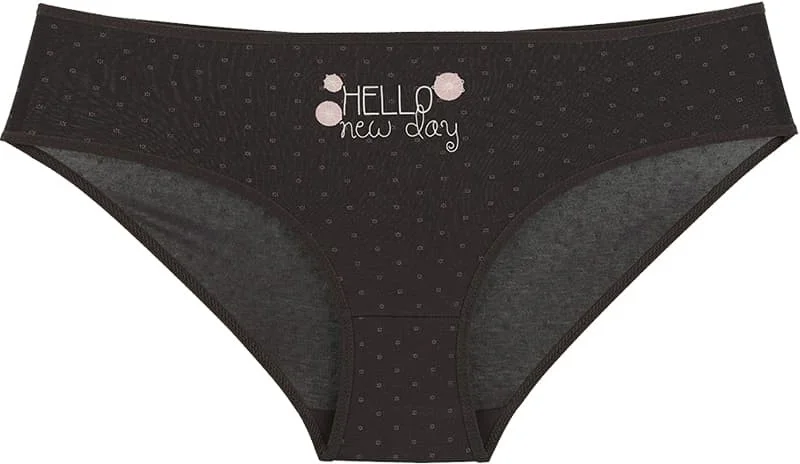 دونيلا 10 Pcs Women's Color Printed High Waist Panties - 311162B