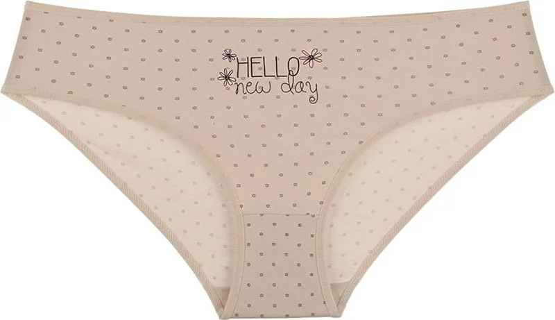 دونيلا 10 Pcs Women's Color Printed High Waist Panties - 311162B