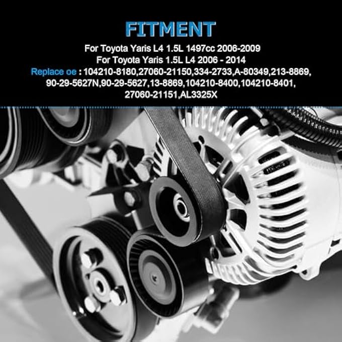 Alikali Alternator Replacement Compatible with Toyota Yaris 1.5L 2006 2007 2008 2009 27060-21151 11203 - Image 4