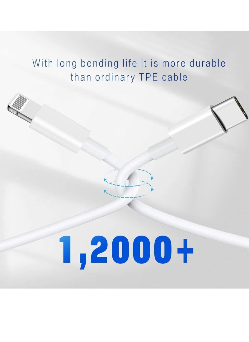ELTRAZONE - USB C to Lightning Cable 2PACK 1M Fast Charger Cable, iPhone Charger Cord Compatible with iPhone 14/13/12/11 Pro Max/XS MAX/XR/XS/X/8/7/Plus - Image 1